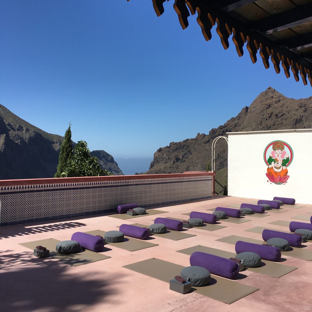 Yoga deck outside - Mandala de Masca